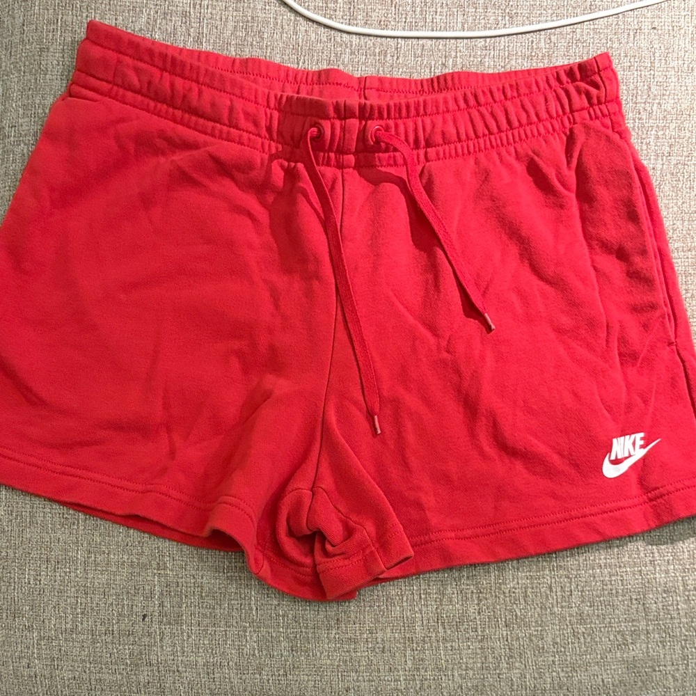 Nike Women's Athletic Red Shorts
